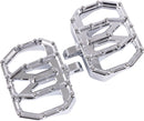Mini Aggressor Floorboards Chrome For Harley Davidson FL 1200 1972-1977 - 12.1 CM