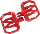 Mini Aggressor Floorboards Anodized / Red For Harley Davidson FLDE 1750 ABS 2018-2020 - 12.1 CM