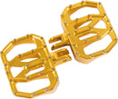 Mini Aggressor Floorboards Anodized / Gold For Harley Davidson FLDE 1750 ABS 2018-2020 - 12.1 CM