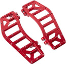 Aggressor Floorboards Anodized / Red For Harley Davidson FL 1200 1972-1977 - 30.5 CM