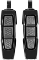 Enygma Footpegs with Adapters Black For Harley Davidson FLHLT 1923 ABS 2026