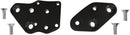 Kick-Back Adapter Plates Black / Silver For Harley Davidson FXST 1340