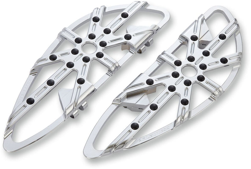 Adjustable Driver Floorboards Chrome For Harley Davidson FLHR 1340