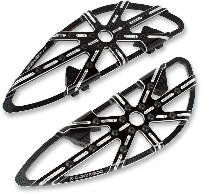 Adjustable Driver Floorboards Anodized / Black For Harley Davidson FLHR 1340