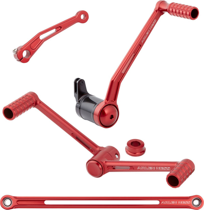 SpeedLiner Foot Control Kit Anodized / Red For Harley Davidson FLHTC 1584 ABS