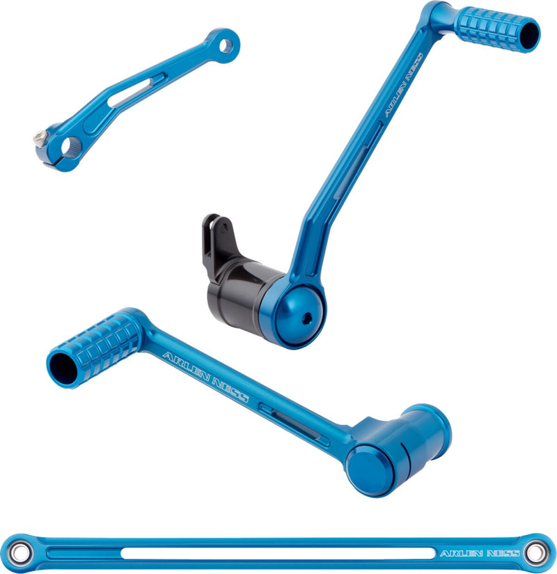 SpeedLiner Foot Control Kit Anodized / Blue For Harley Davidson FLHTC 1450