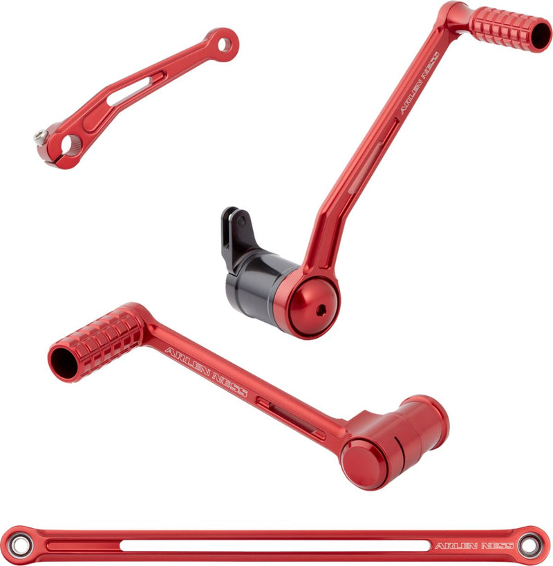 SpeedLiner Foot Control Kit Anodized / Red For Harley Davidson FLHTC 1450