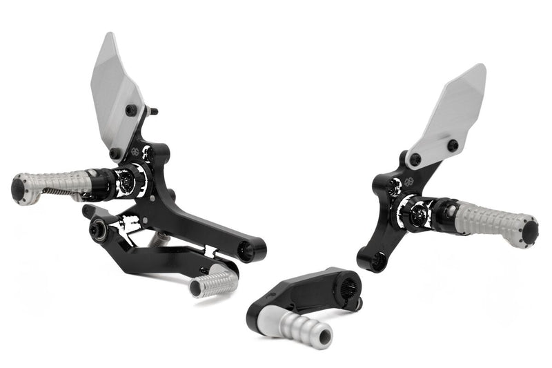 Adjustable Rearset RCT10GT Black For BMW R 12 Nine T ABS