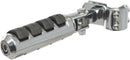 Anti-Vibration Highway Pegs with 1-1/4” Clamps Black / Triple Chrome-Plated - 32 MM