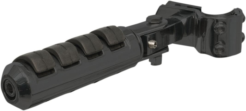 Anti-Vibration Highway Pegs with 1-1/4” Clamps Black / Powder-Coated / Satin - 32 MM