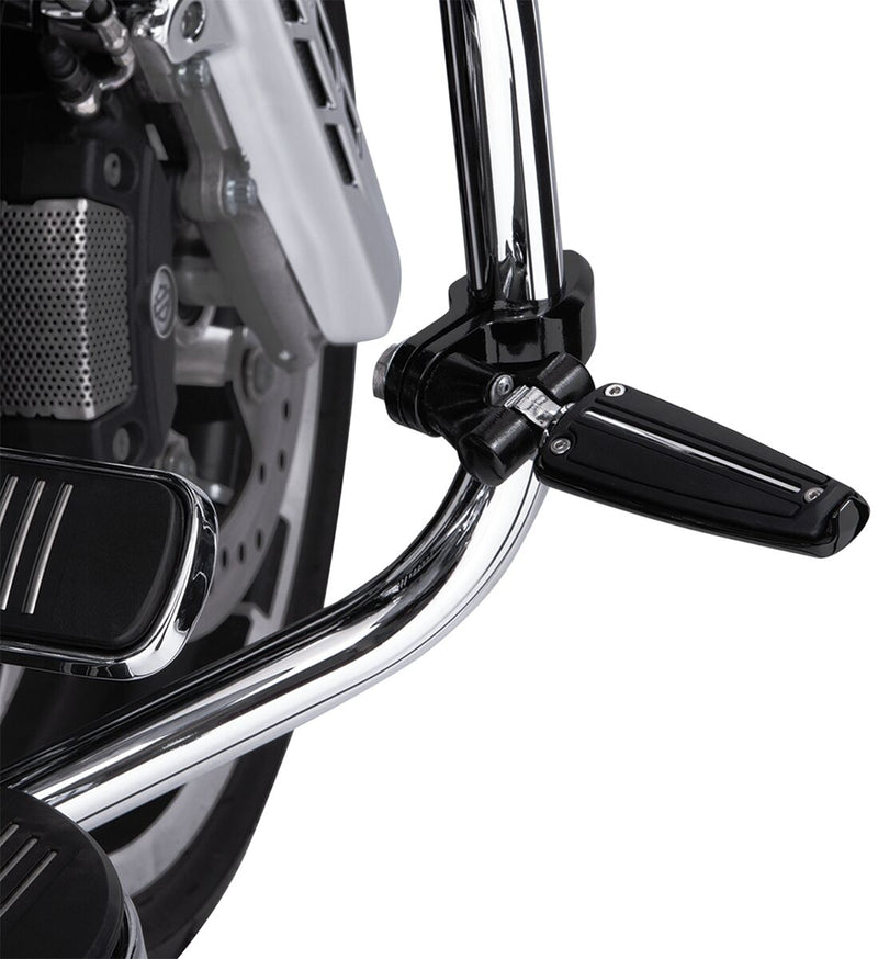 Engine Guard Highway Peg Hingeless Mounting Clamp Kit Anodized / Black - Standard