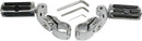 Highway Pegs with Mount Set Kit Black / Chrome /Polished - 32 MM