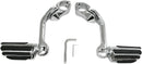 Highway Pegs with Mount Set Kit Black / Chrome/ Polished - 32 MM