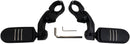 Highway Pegs With Mounting Arms Black / Matte / Powder-Coated - 6.4 CM