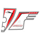3D Motorcycle Stickers - Exhaust Red For Yamaha XT 1200 Z Super Tenere 2010>2015
