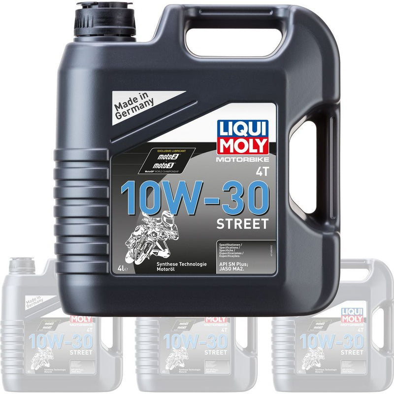 Liqui Moly 4 Stroke Semi Synthetic Street 10W-30 Oil - Box Of 4