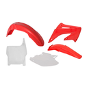 Plastic Kit OEM / Red / White For CR125/250 04-07 - Pack Of 5