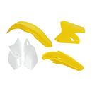 Plastic Kit OEM / Yellow / White For DRZ400 E 00-10 - Pack Of 4