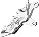 Six-Piston Differential-Bore Front Caliper Chrome For Harley Davidson FLHR 1584 ABS 2008-2011 - 330 MM