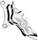 Six-Piston Differential-Bore Front Caliper Chrome For Harley Davidson FLH 1340 1984 - 330 MM