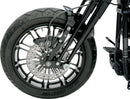 Four-Piston Differential-Bore Caliper Aluminum / Black / Matt For Harley Davidson FLHR 1450 1999 - 292 MM