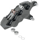 Six-Piston Differential-Bore Front Caliper Black / Matt For Harley Davidson FLHRC 1450 2004 - 292 MM