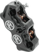 Radial Mount Front Brake Caliper Black / Matt For Harley Davidson FLHR 1450 2000-2006