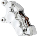 Ness Tech Six-Piston Differential Bore Caliper Chrome For Harley Davidson FLH 1868 ABS - 300 MM