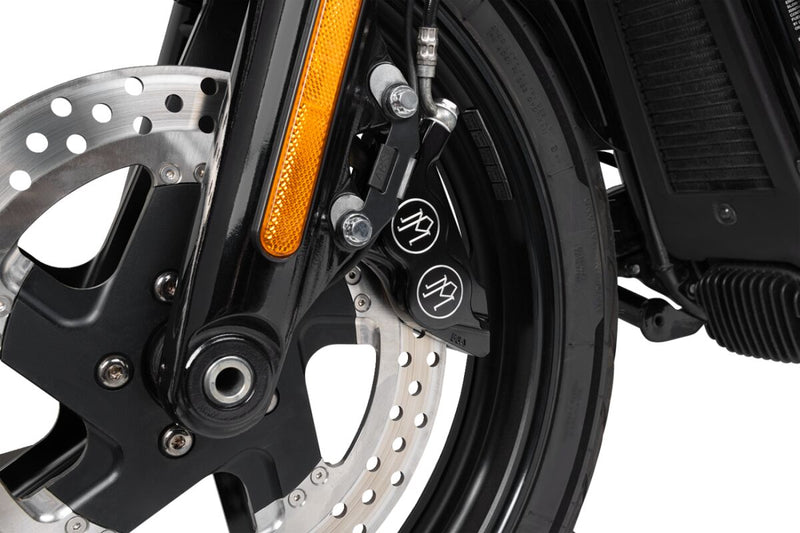 4-Piston Caliper Black / Contrast Cut™ For Harley Davidson FLDE 1750 2018-2020 - 300 MM