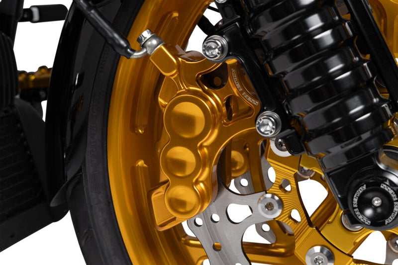 6-Piston Caliper Anodized / Gold For Harley Davidson FLH 1868 ABS - 356 MM