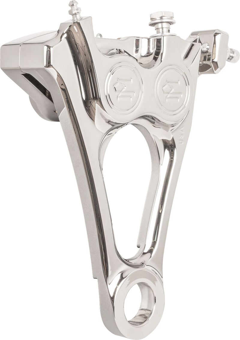 4-Piston Differential-Bore Rear Caliper Chrome For Harley Davidson FLDE 1750 ABS 2018-2020