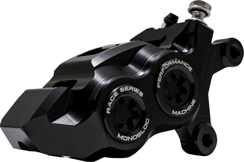Race Series Monobloc Caliper Anodized / Black For Harley Davidson FLDE 1750 2018-2020