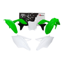 Plastic Kit OEM EU / Green / White / Black For KX450 16-18 - Pack Of 5