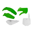 Plastic Kit OEM 01-13 & 16-19 / Green / White For KX65 01-24 - Pack Of 5