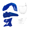 Plastic Kit OEM / Blue / White For YZ125/250 15-21 - Pack Of 5