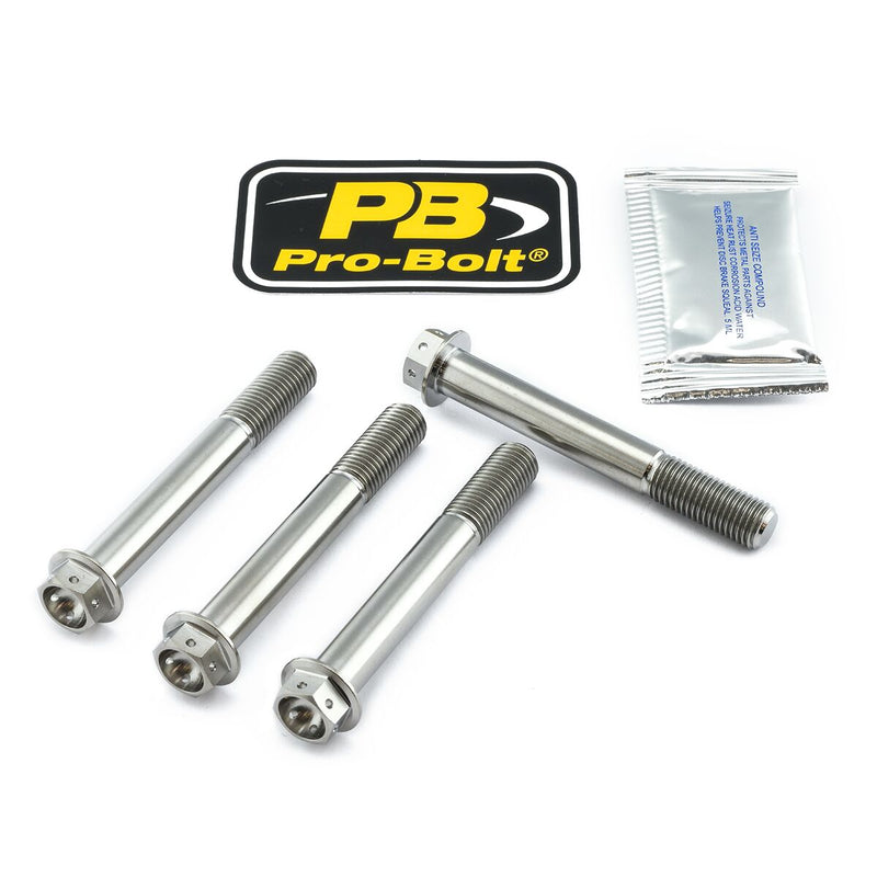 Titanium Brake Caliper Mount Kit Silver For Kawasaki Z 1000 2010-2013