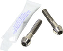 Brake Caliper Pinch Bolt Set Titanium Silver For Aprilia RSV4 1000 RF ABS 2015-2018