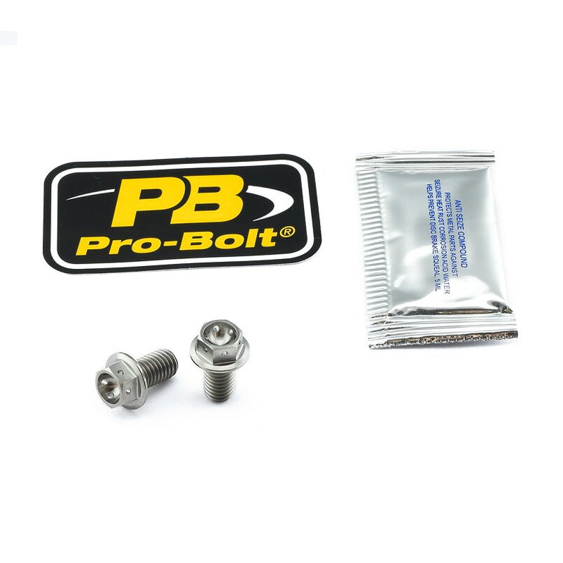 Titanium Brake Caliper Mount Kit Silver For Kawasaki EX 400 2018-2022