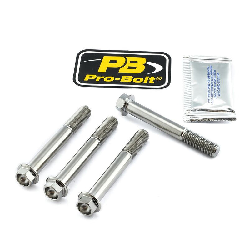 Titanium Brake Caliper Mount Kit Clear / Silver For Kawasaki Z 1000 2010-2013