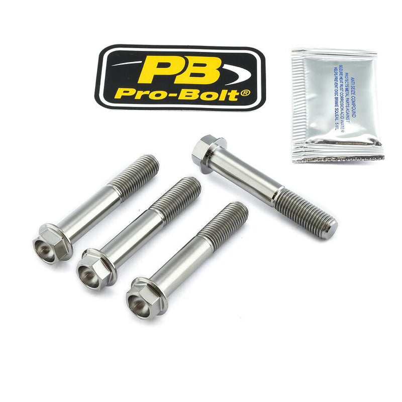 Titanium Brake Caliper Mount Kit Natural / Silver For Aprilia RSV4 1000 RF ABS 2017-2018