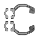 Handguards Mount Kit Silver For Aluminium With Clamps