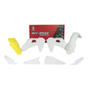 Plastic Kit OEM / White / Husqvarna Lemon Yellow For FE150/250/300/350/450 20-23 - Pack Of 5