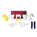 Plastic Kit OEM / White / Husqvarna Lemon Yellow / Blue For FE150/250/300/350/450 24 - Pack Of 8