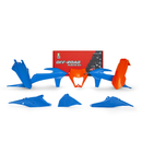 Plastic Kit Orange / Vintage Light Blue For EXC/EXCF125/250/300/350 20-23 - Pack Of 6