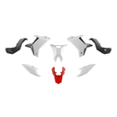 Plastic Kit T7 25-26 Light Grey / White / Red / Black - Pack Of 7