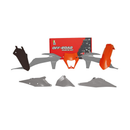 Plastic Kit EXC125/250/300/350/450 20-23 KTM Orange / Grey - Pack Of 6