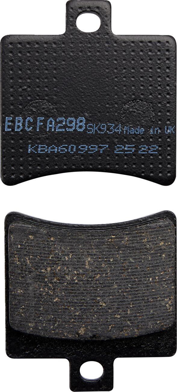 Organic Base "FA" Brake Pads - 50.96 MM | Vendor No FA298