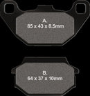 Brake Pads For Arctic Cat (Textron) 150 2X4 2009-2011