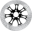 Two-Piece Brake Rotor Black / Matt / Silver For Harley Davidson FLHFB 1868 ABS 2023