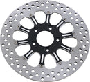 Two-Piece Brake Rotor Black / Matt / Silver For Harley Davidson FLHR 1450 2000-2006